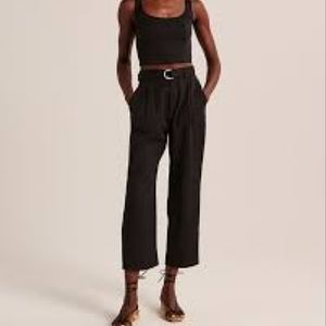 Abercrombie | Belted High Waisted Trousers